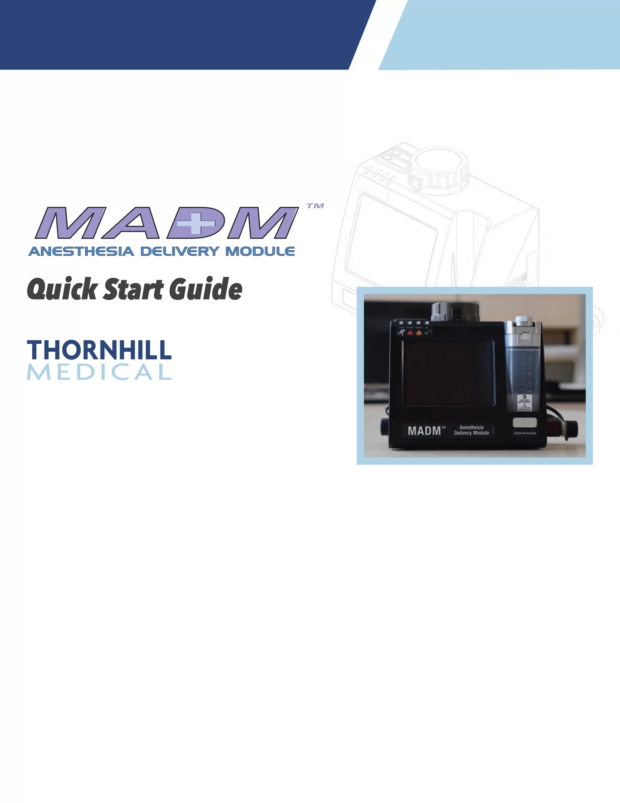 MADM Quick start guide cover