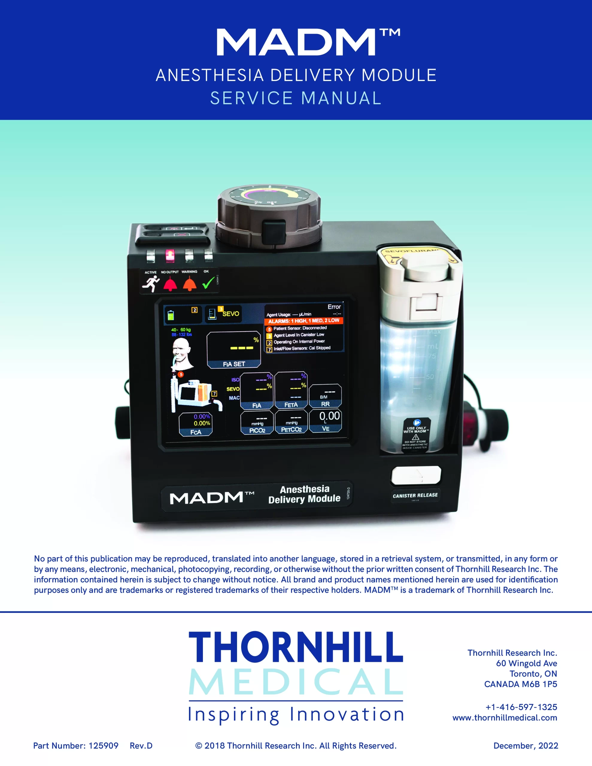 MADM Service Manual Cover